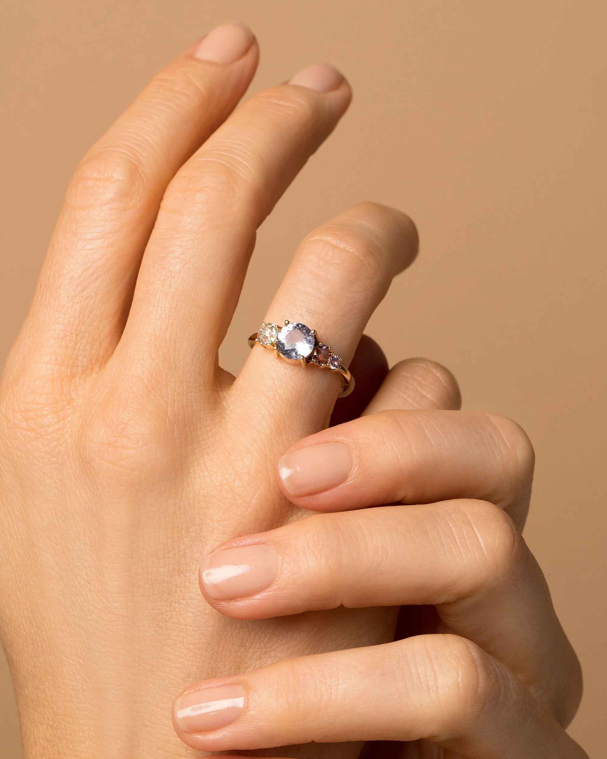 Ratnapura Spinel Line Cluster Ring - Image 4