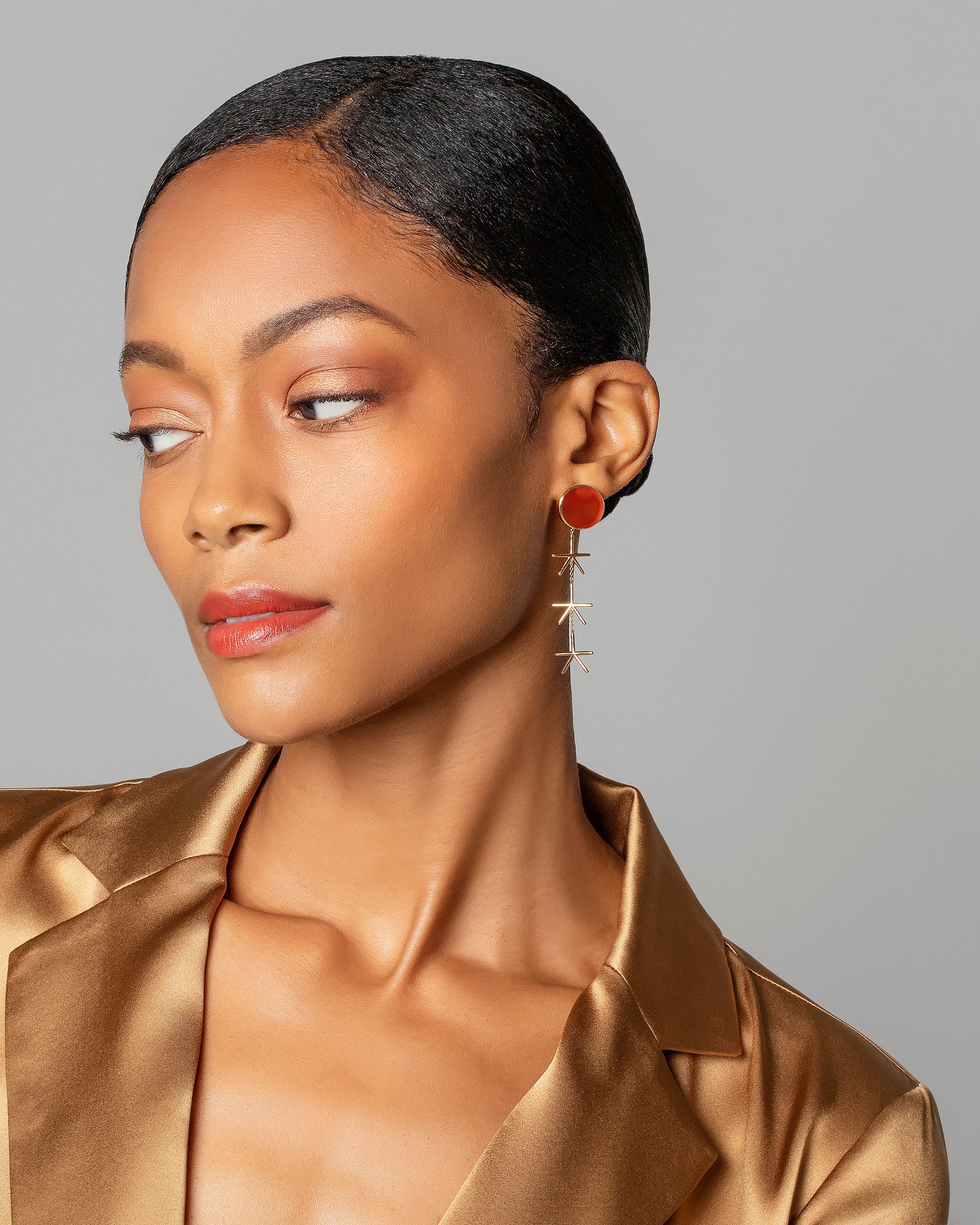 Red Sun Earrings - Image 3
