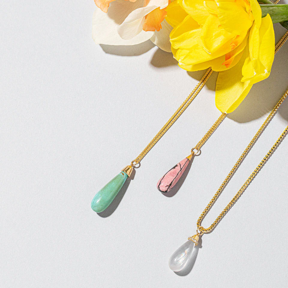 Rhodolite Drop Pendant - Image 4