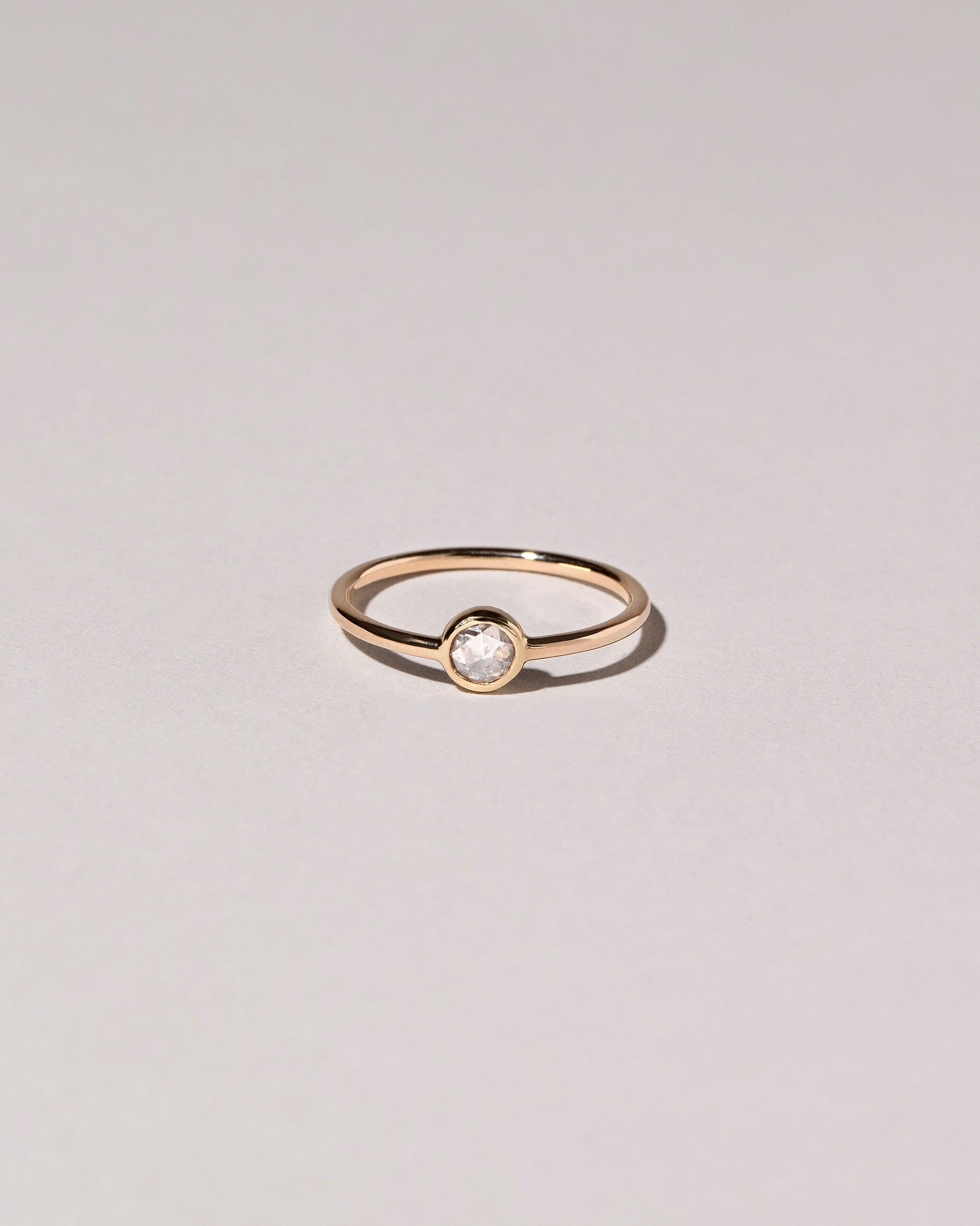 Rose Cut Purple Diamond Ring