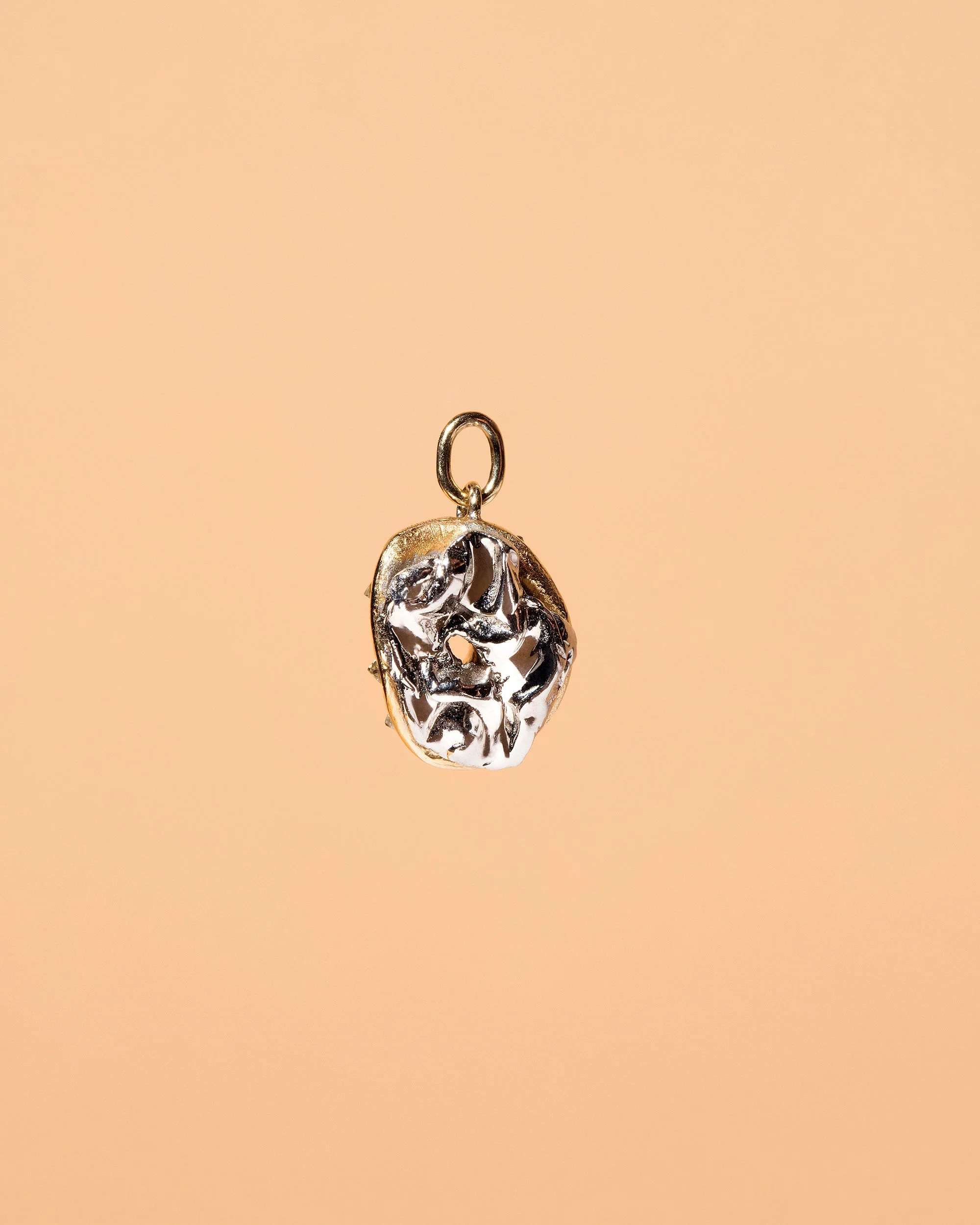 Salt Bagel Charm with Cream Cheese