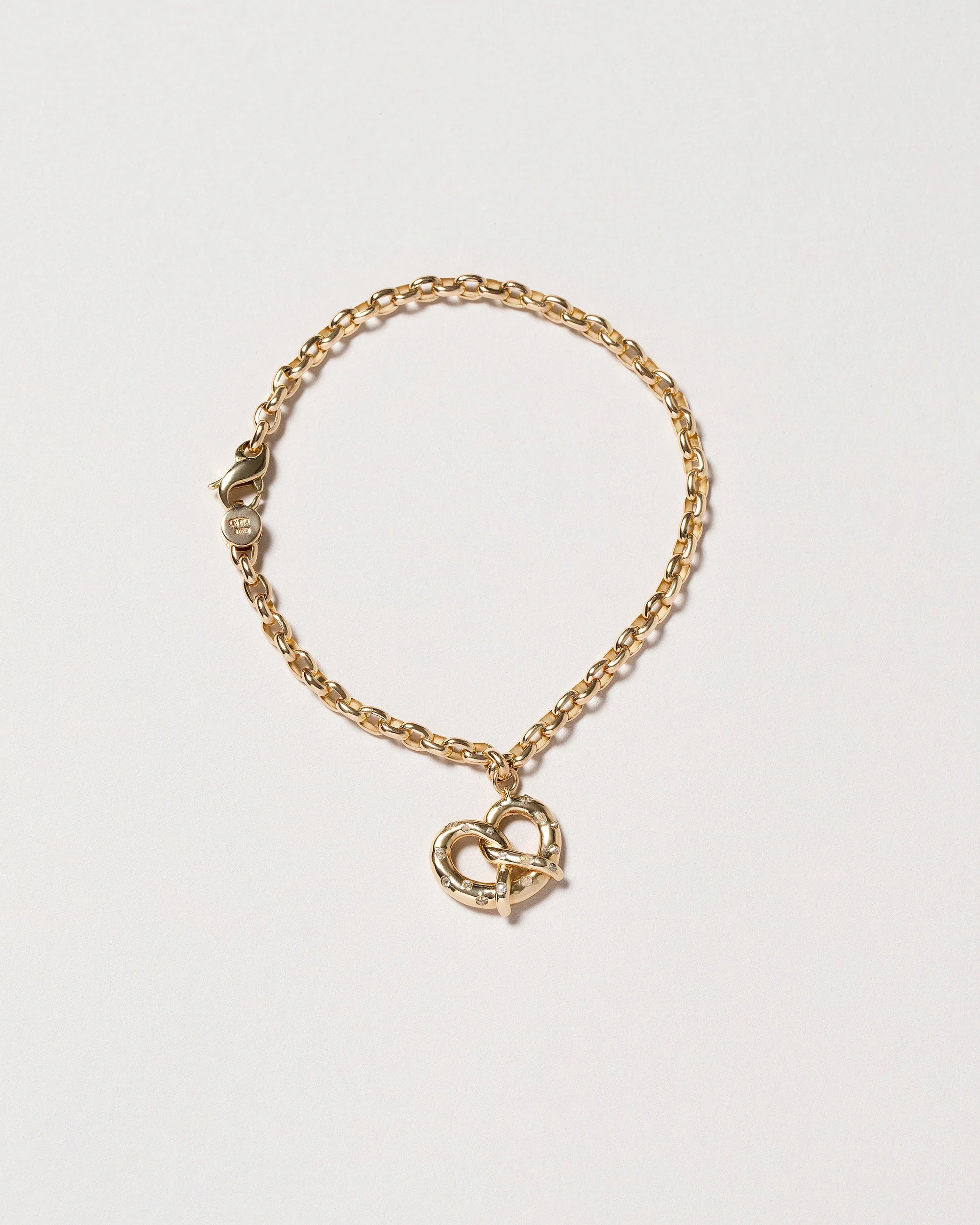 Salted Pretzel Charm Bracelet