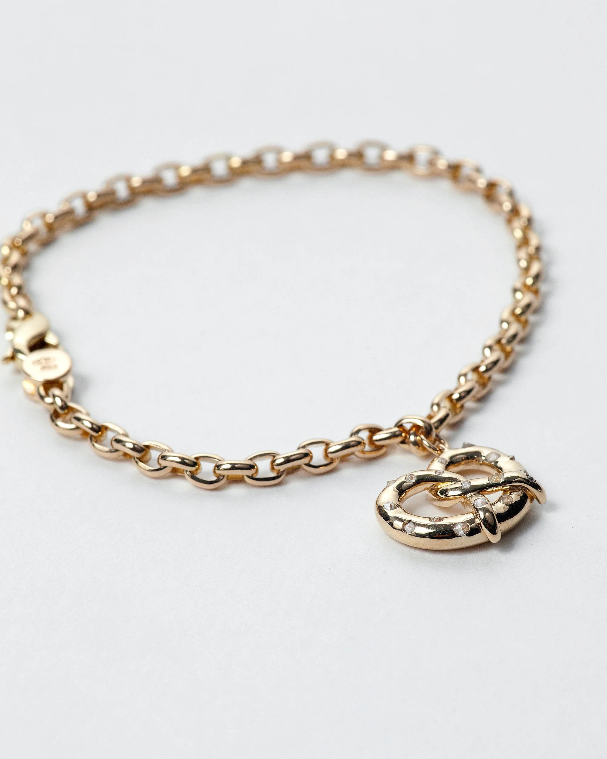 Salted Pretzel Charm Bracelet - Image 2