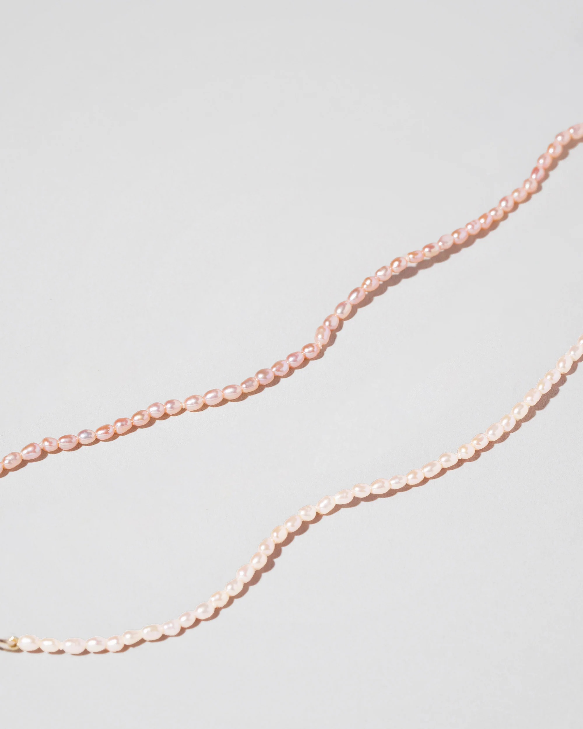 Pink Oval Seed Pearl Bracelet - Image 3