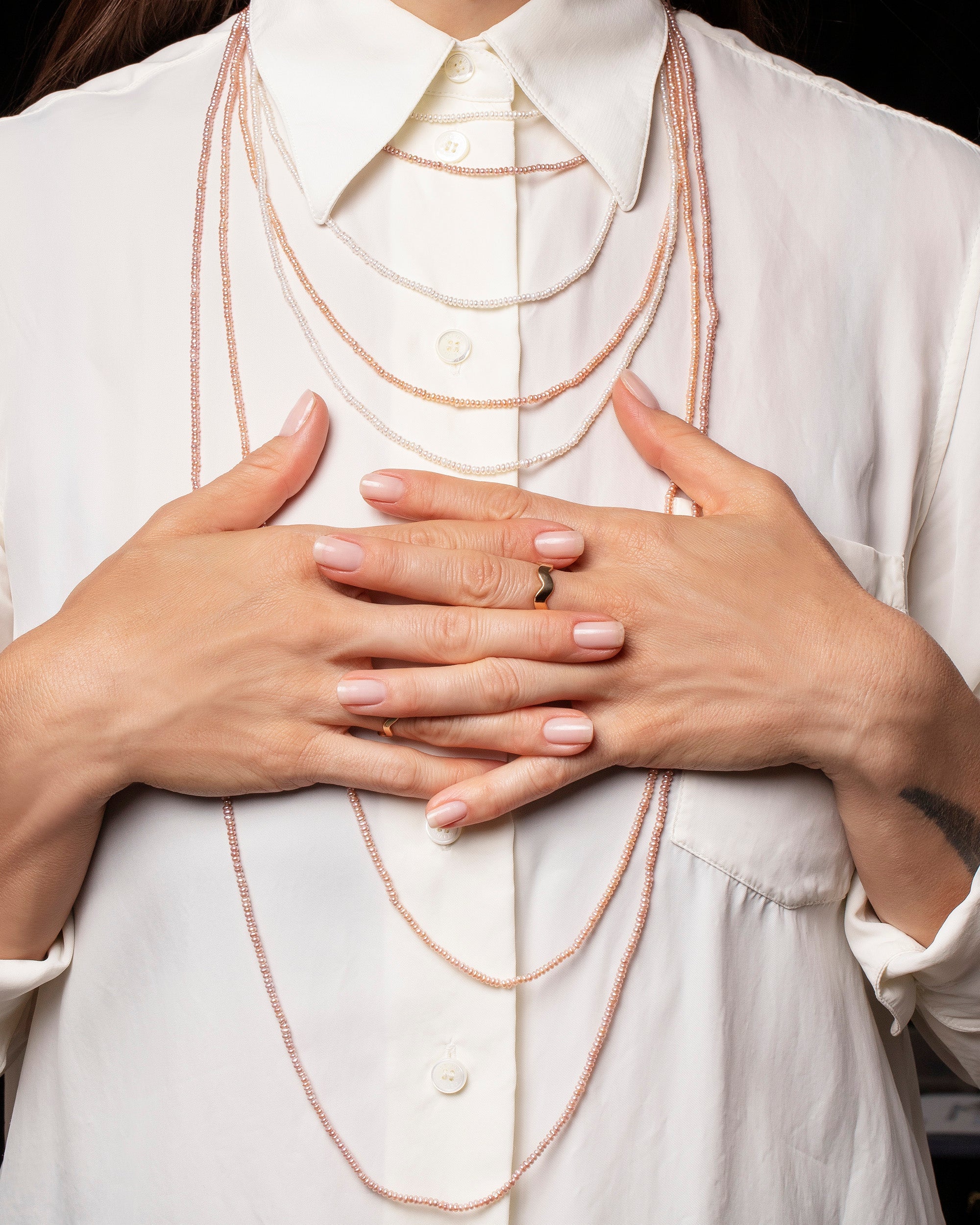 Seed Pearl Rope Necklace - Image 2