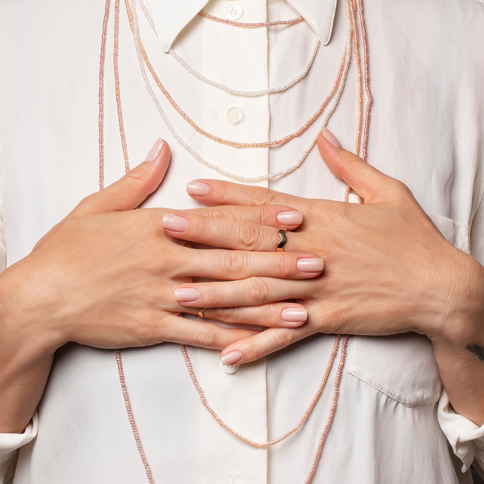 Seed Pearl Rope Necklace - Image 5