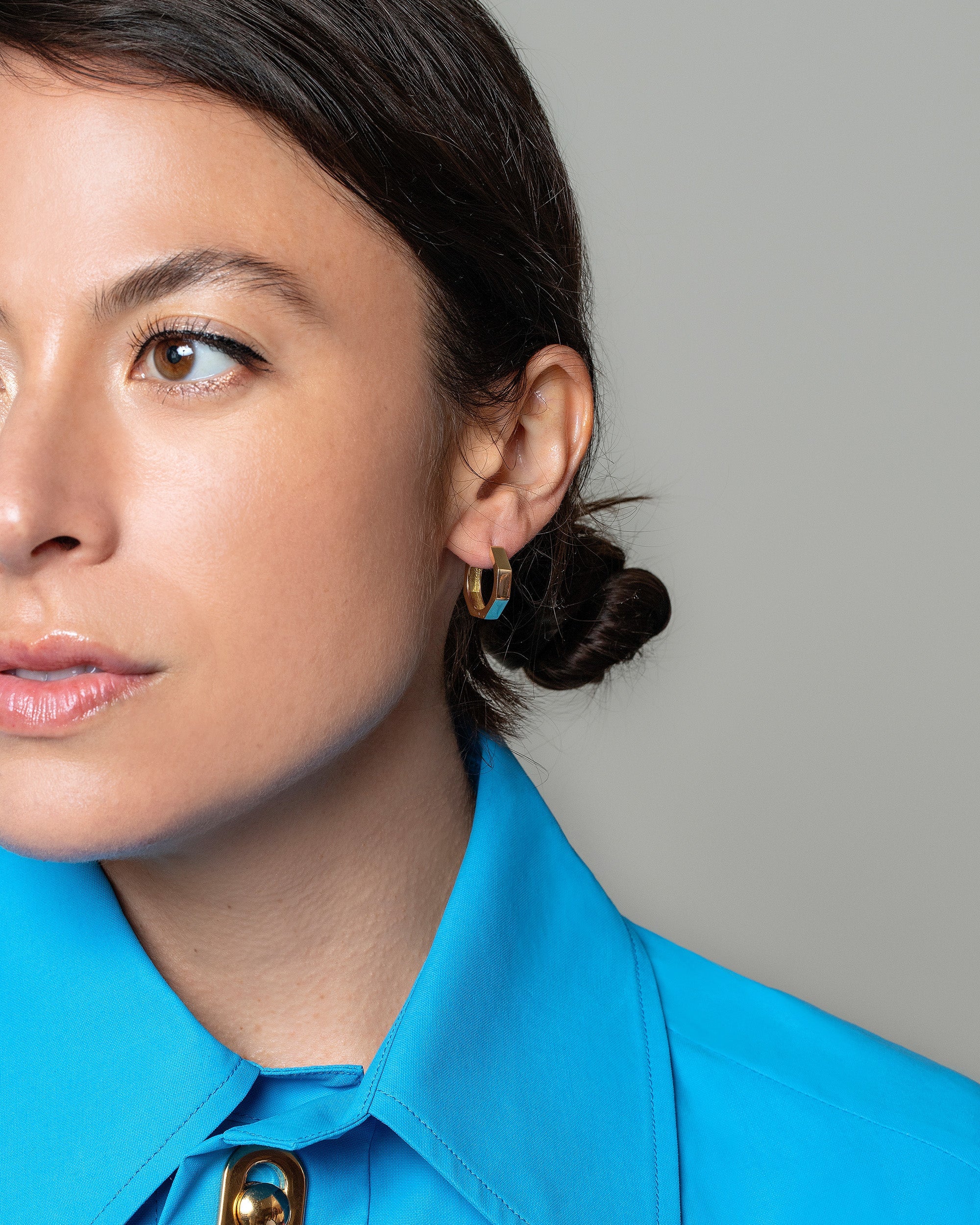 Segmented Hoop Earrings - Image 3