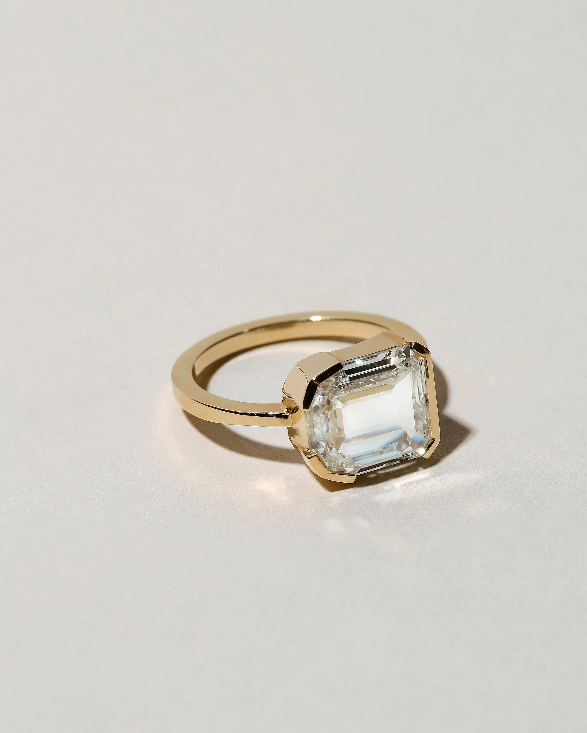 Shield Step Cut Diamond Ring - Image 2