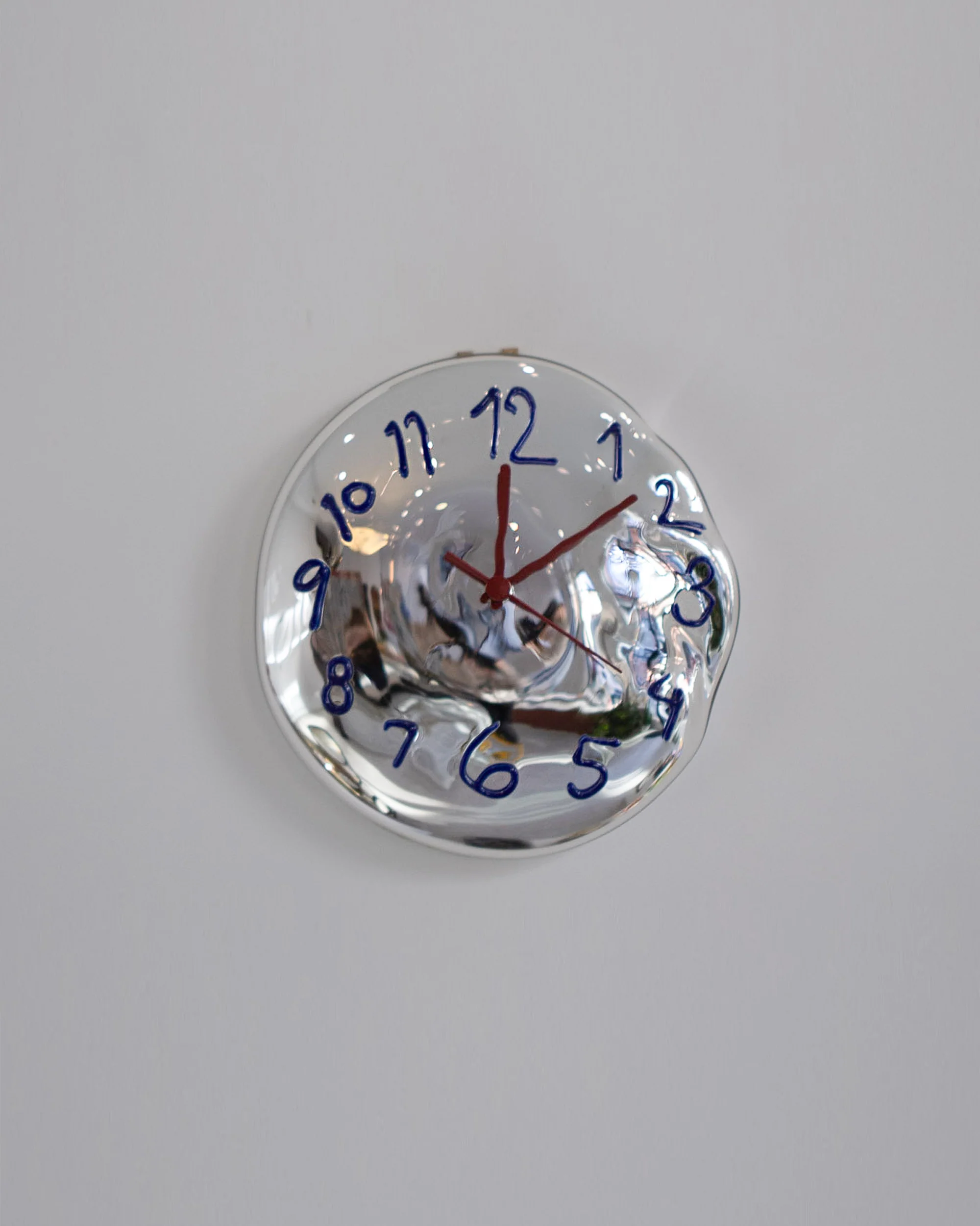 Blue Glass Wall Clock - Image 2