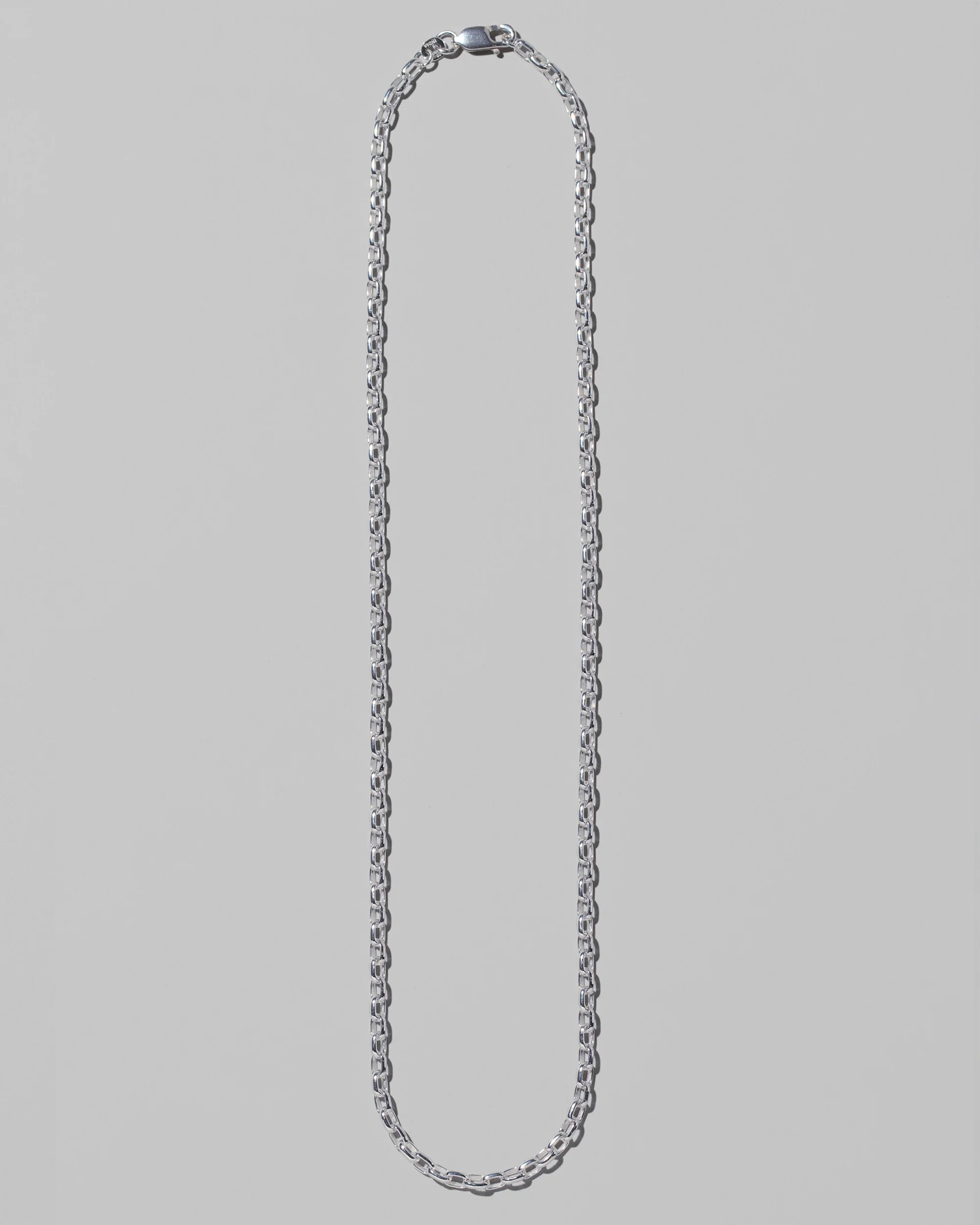 Sterling Silver Short Loop Chain Necklace - 3.2mm
