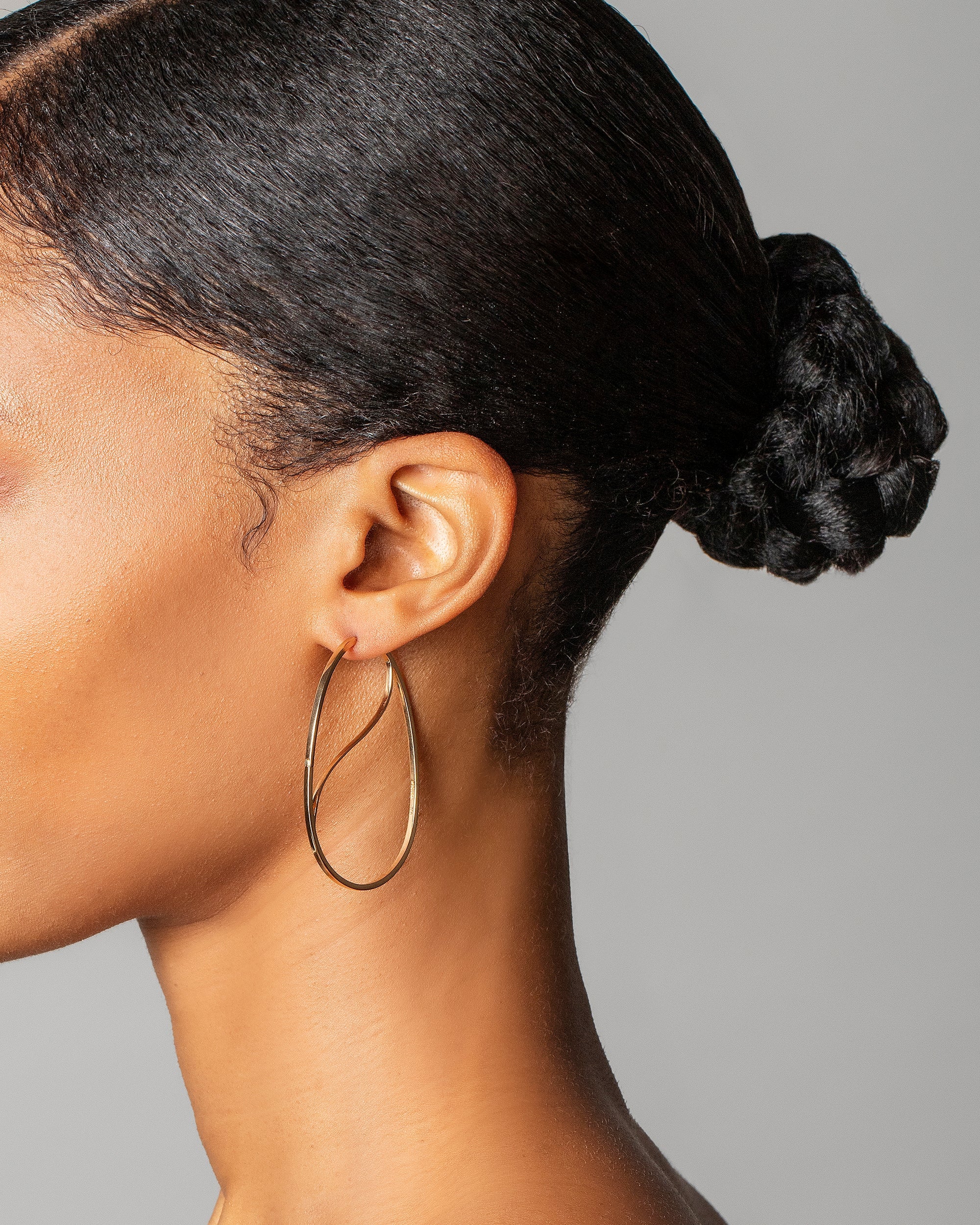 Snake Egg Hoop Earrings - Image 2