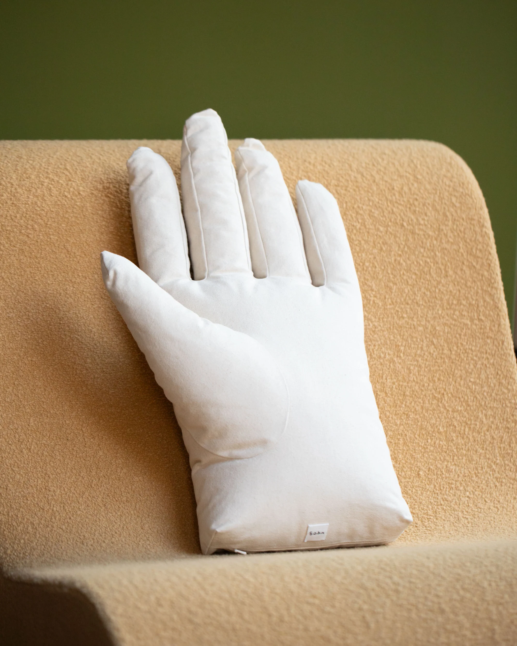 Cotton Canvas Soft Sculpture Hand Pillow