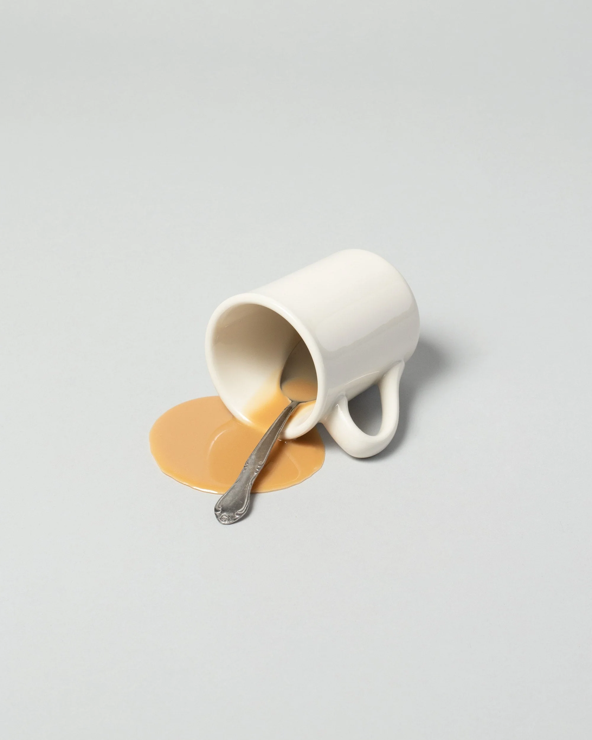 Faux Diner Coffee Mug Spill