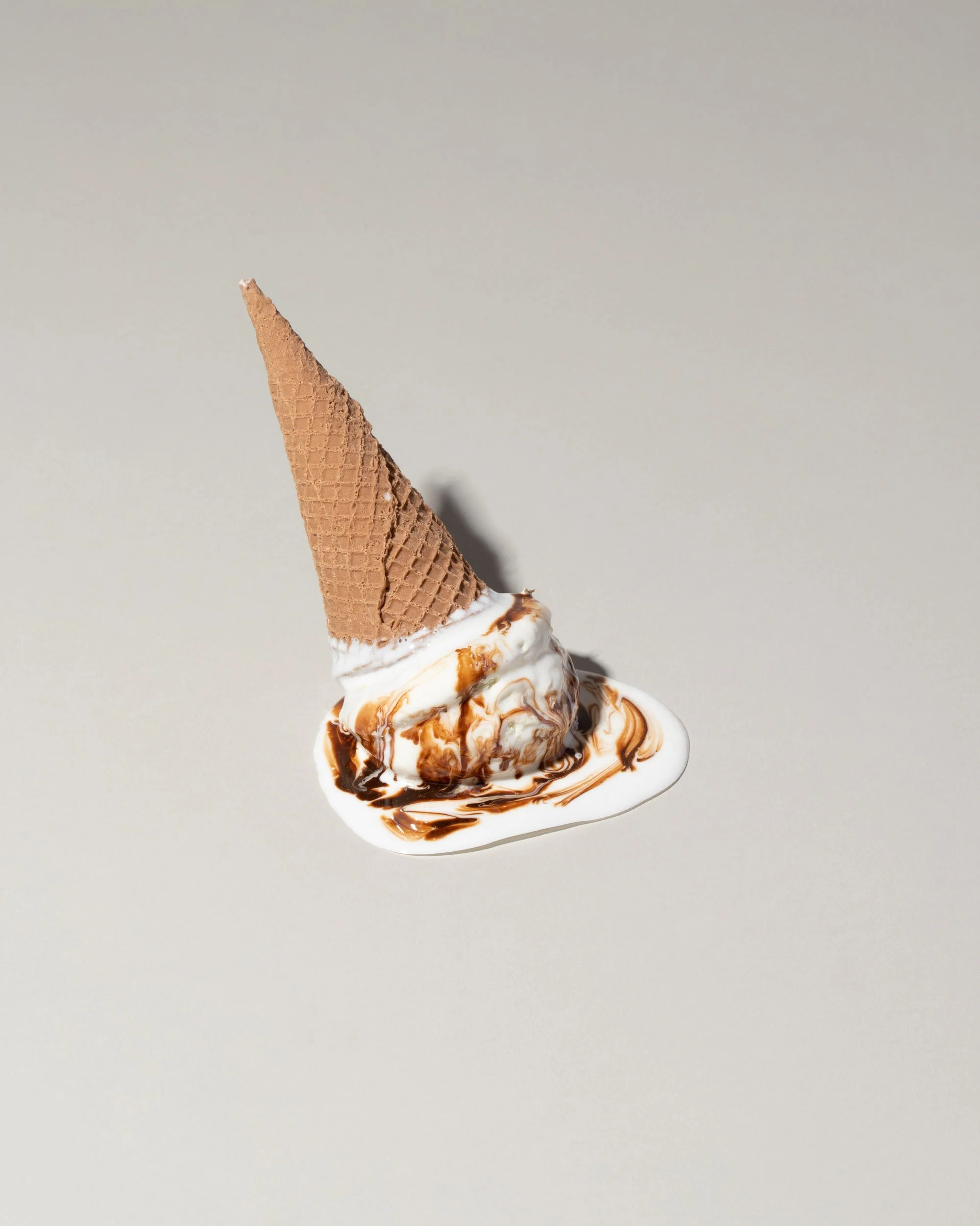 Faux Chocolate Ice Cream Cone Spill - Image 2
