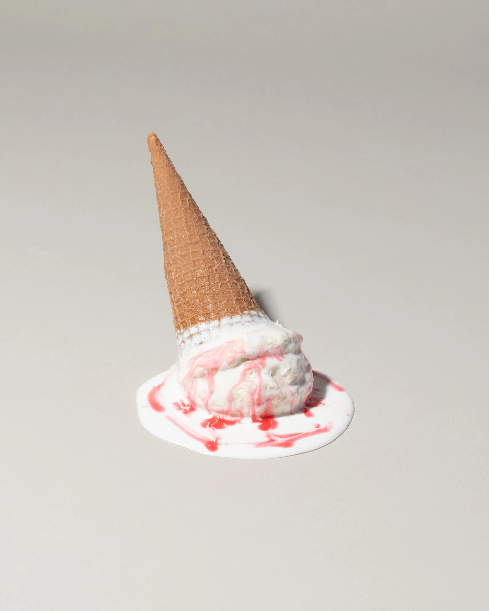 Faux Strawberry Ice Cream Cone Spill - Image 2