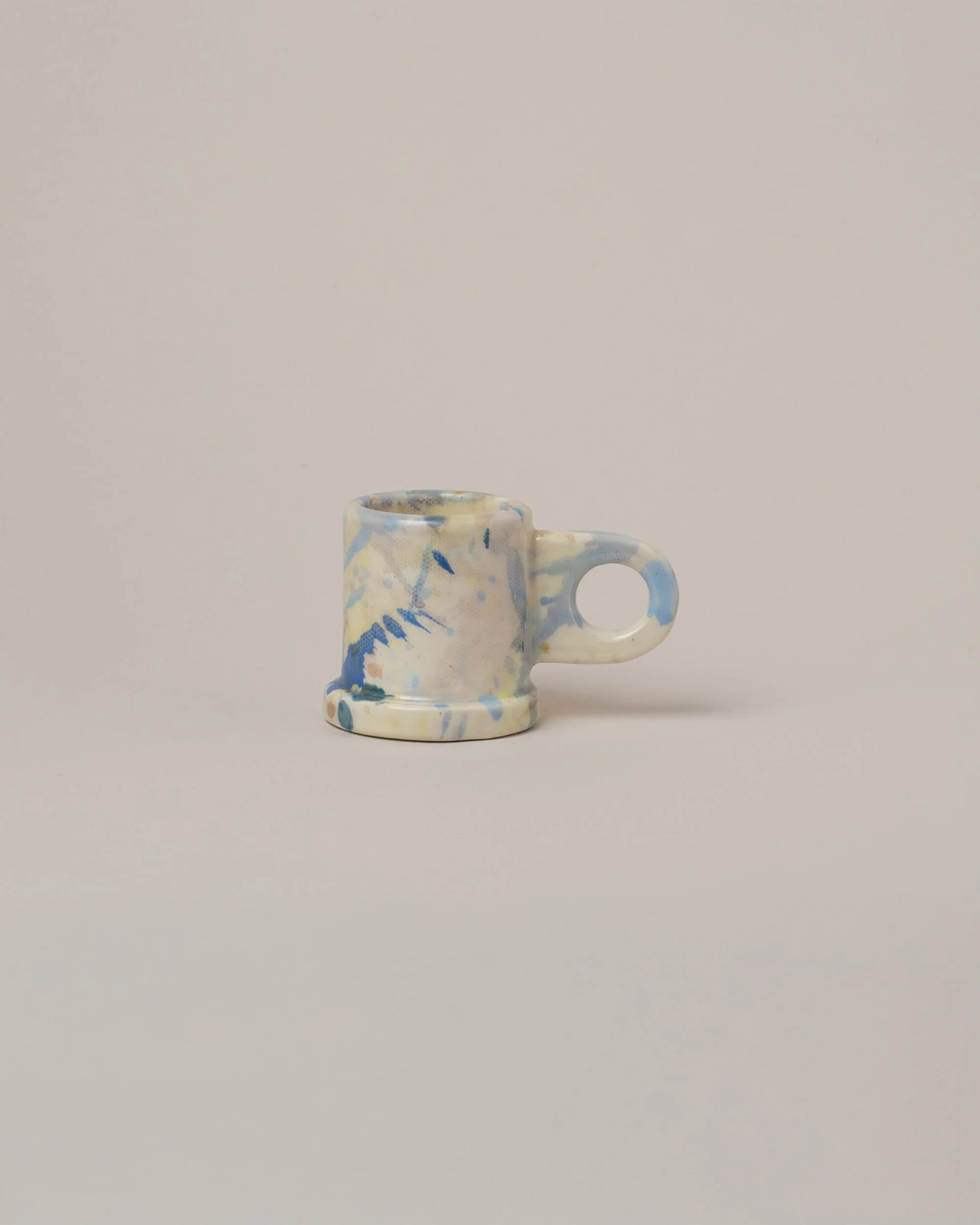 Splatter Espresso Mug - Blue