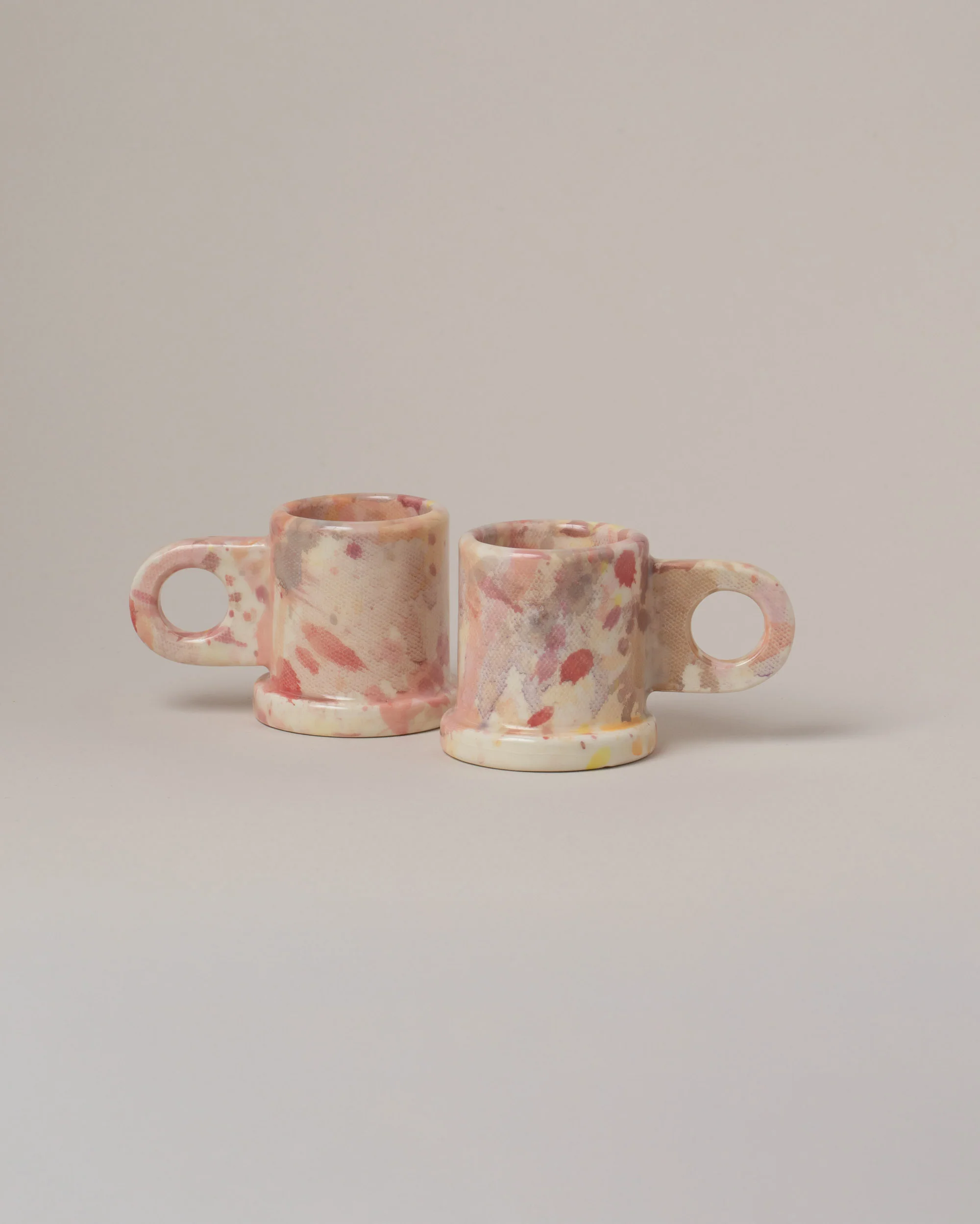 Splatter Espresso Mug Set - Rose