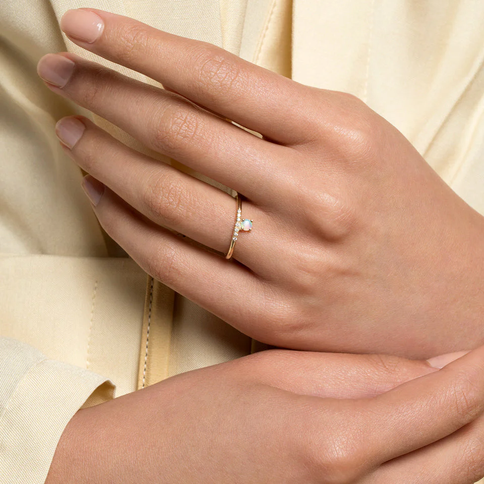 Stacked Ring - Opal - Image 6
