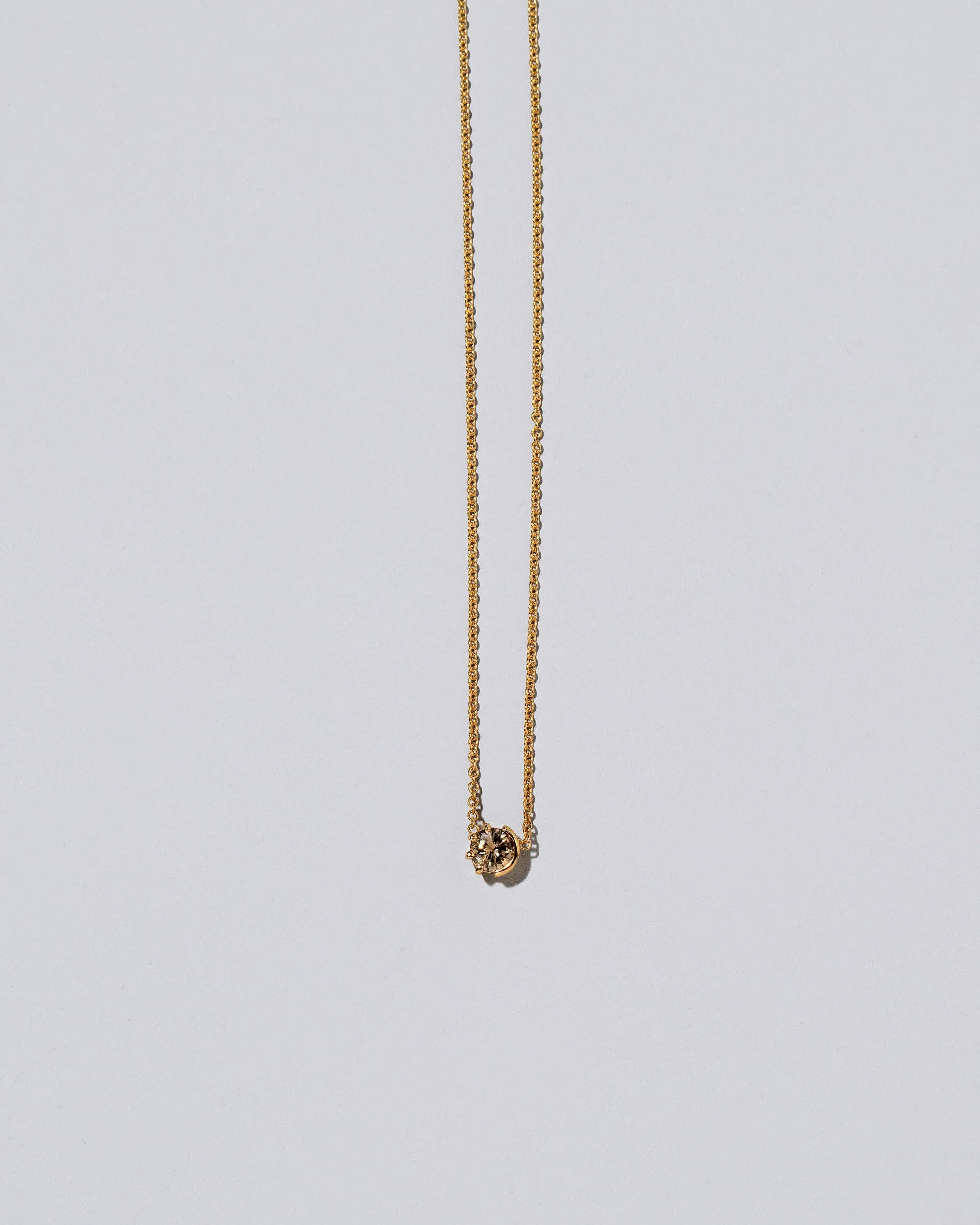 Sun & Moon Necklace - Champagne Diamond