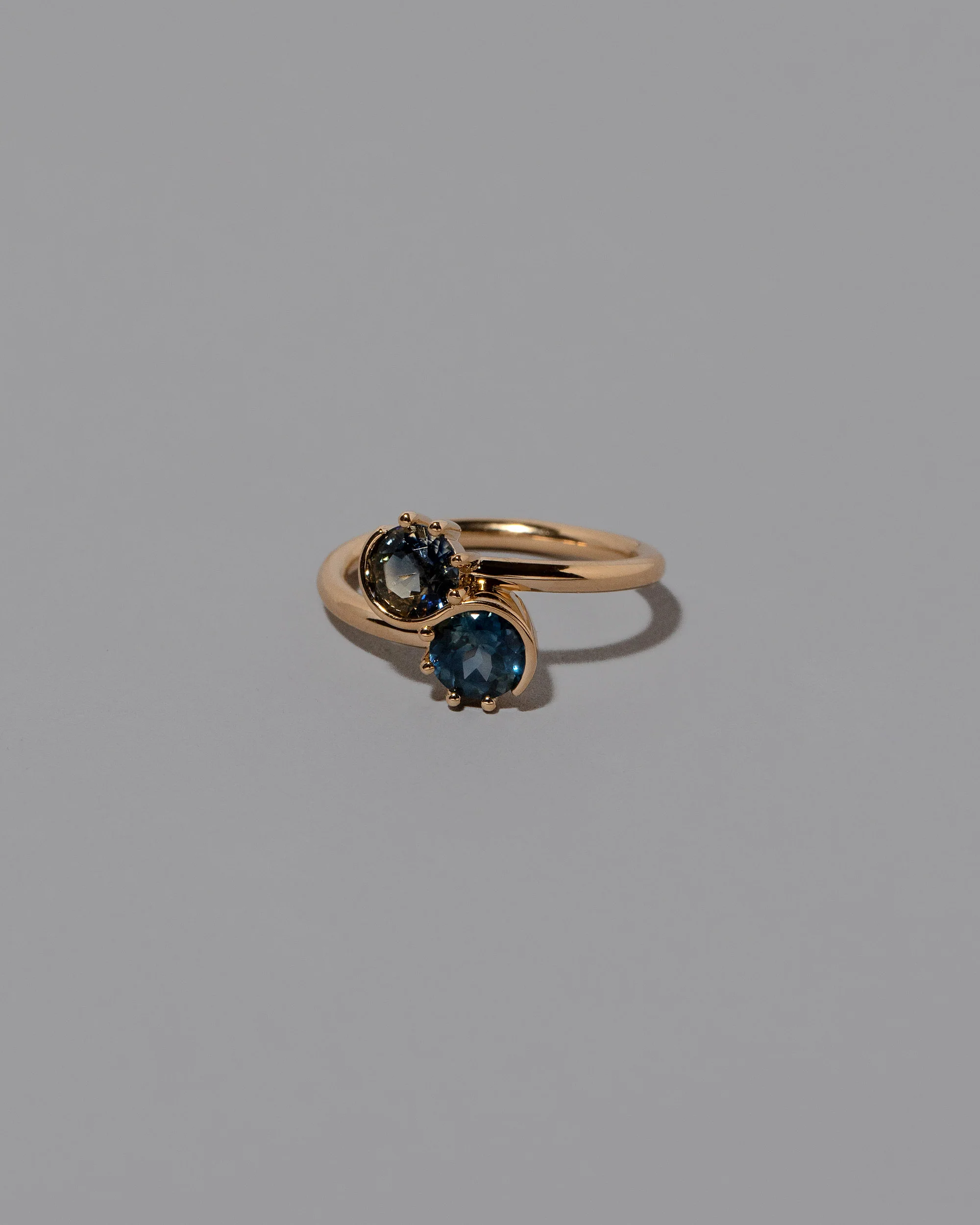 Sun & Moon Union Ring - Sapphire - Image 3