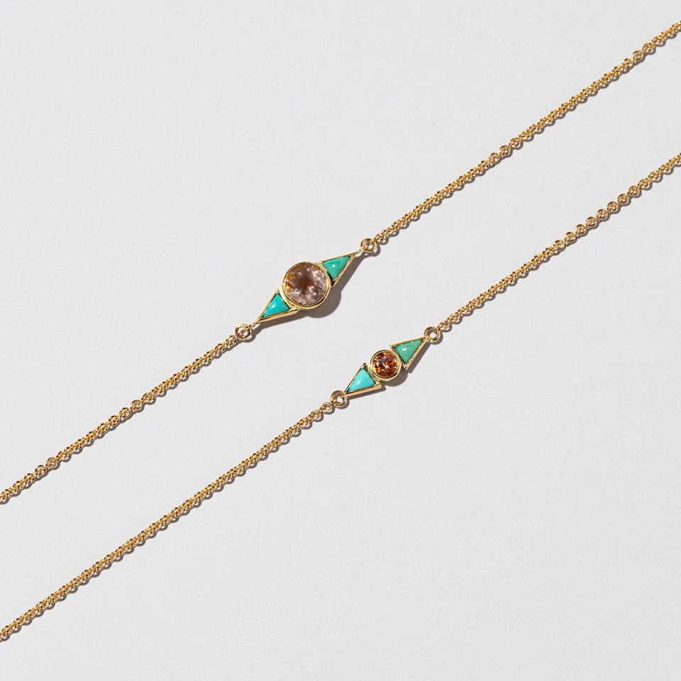 Sunstone & Turquoise Eye Bracelet - Image 6