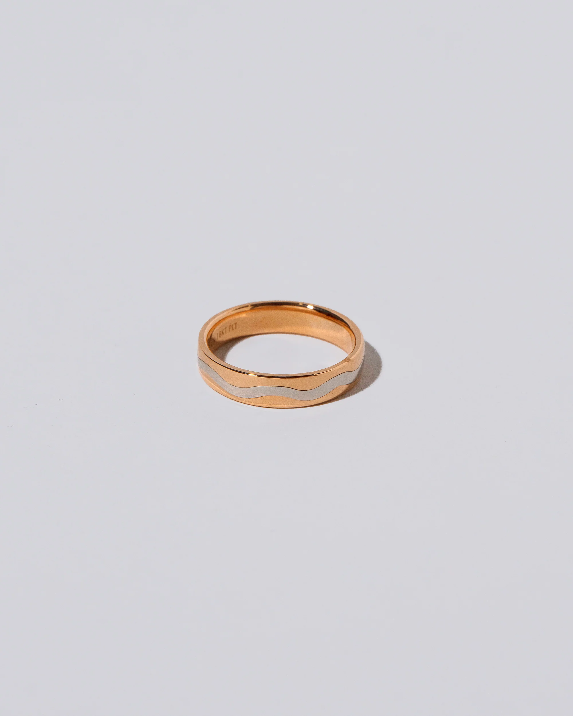 Swimming Pool Band - 18K Outside, Platinum Inside - Image 3