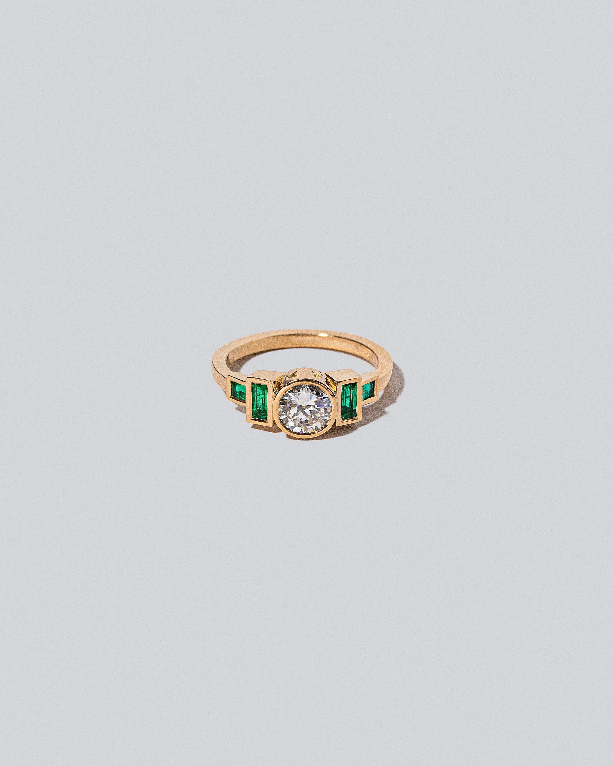 Third Eye Ring - Diamond & Emerald