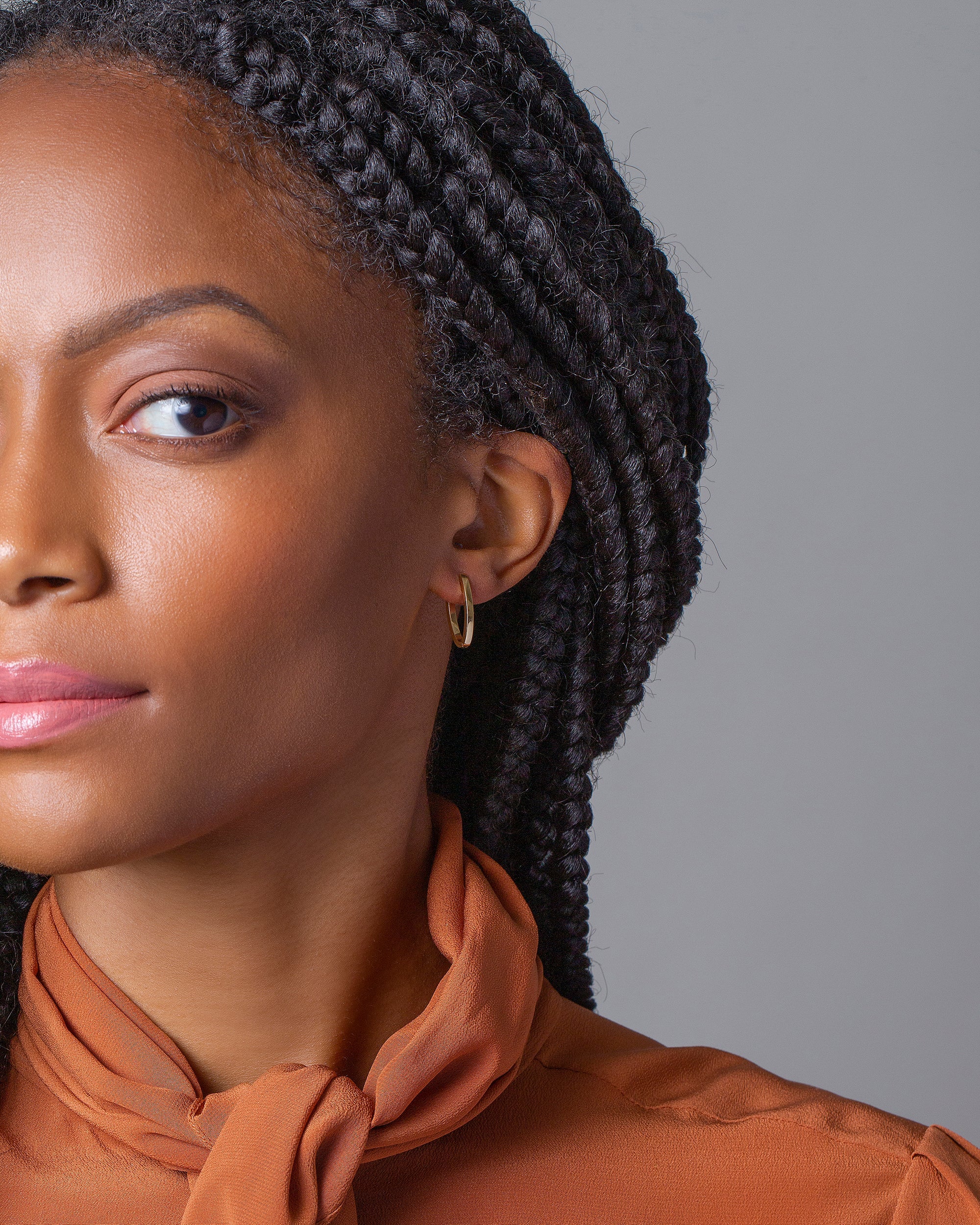 Tiny Loop Hoop Earrings - Image 6