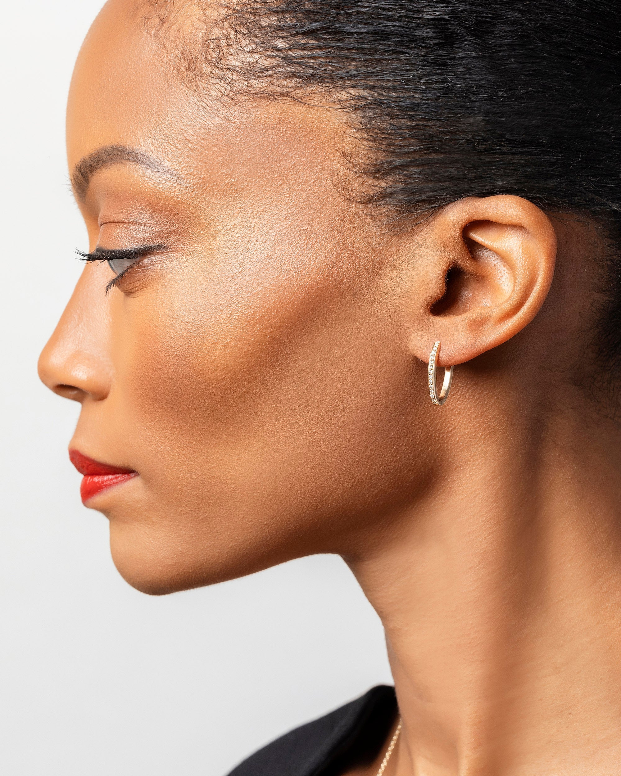 Tiny Loop Hoop Earrings - Image 8