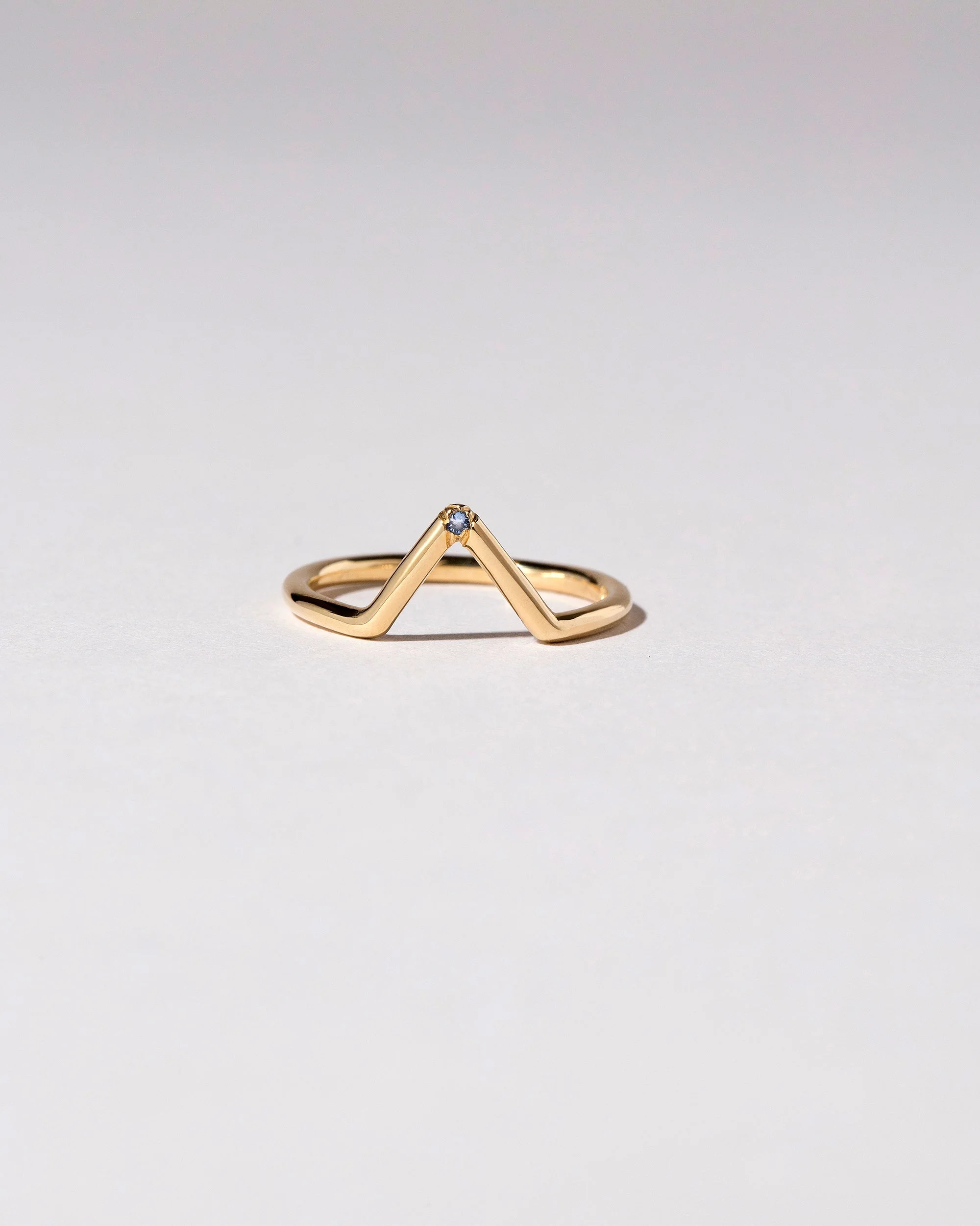 Triangle Band - Single Burnish-Set Stone - Image 2