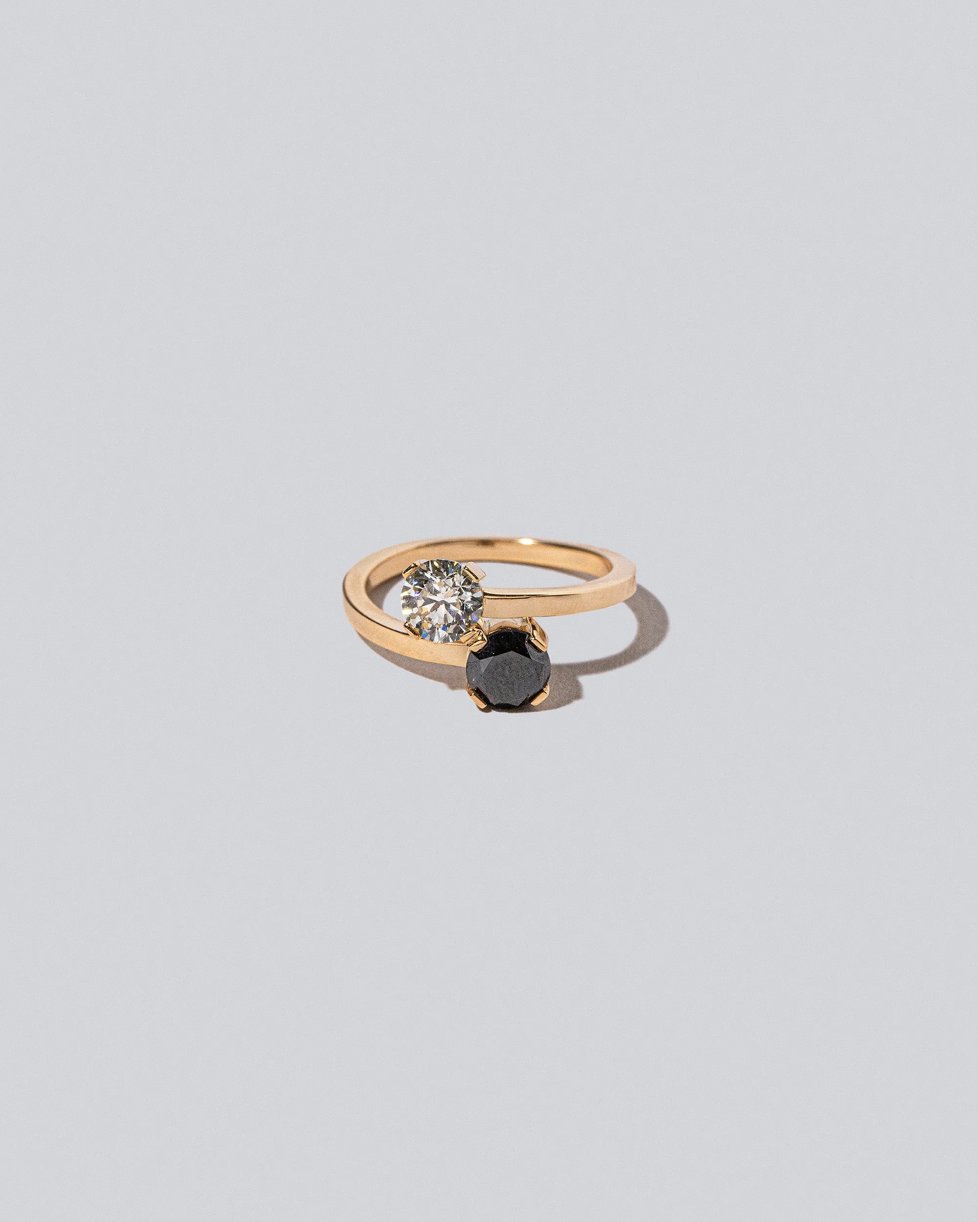 Union Ring - Black & White Diamonds